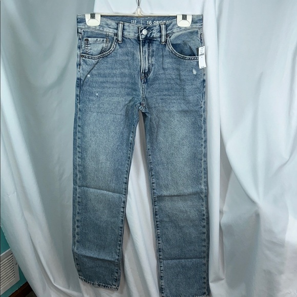 Gap Original Straight Jeans - Boy’s 16 - New - Picture 5 of 11